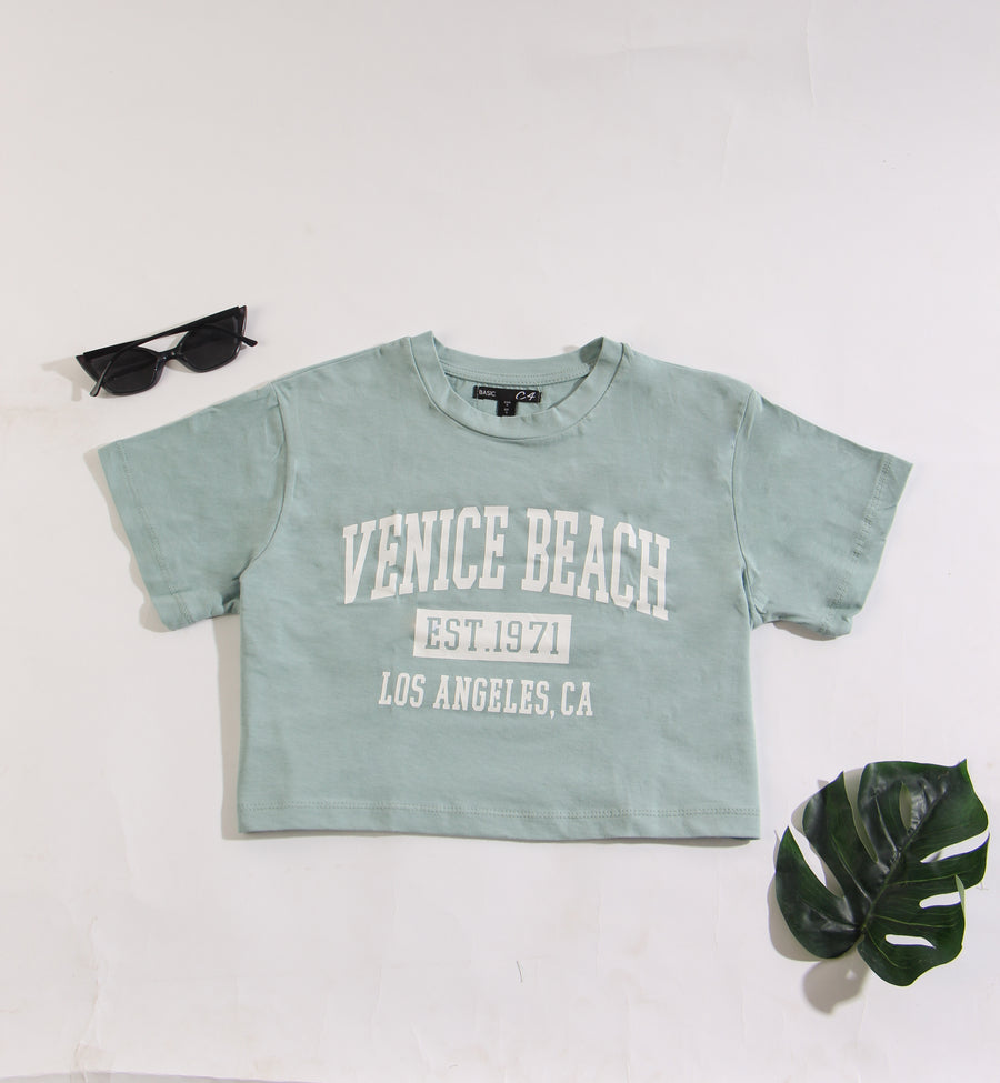 Venice Beach cropped T-shirt