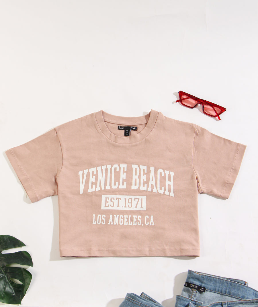 Venice Beach cropped T-shirt